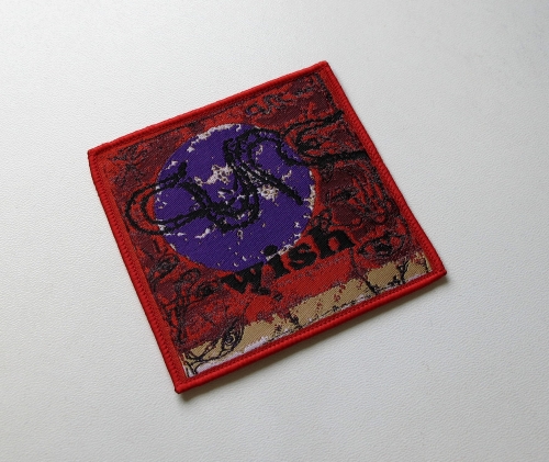 THE CURE - Wish [red outline] -- Woven Patch.JPG