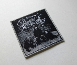 PROFANATICA - The Master Of Unholy Black Death [grey outline] -- Woven Patch