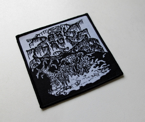 DARKTHRONE - Preparing For War [black outline] -- Woven Patch.JPG