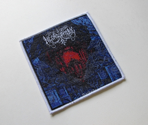 NECROPHOBIC - Darkside [white outline] -- Woven Patch.JPG