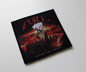 EVILE - Enter The Grave [black outline] -- Woven Patch