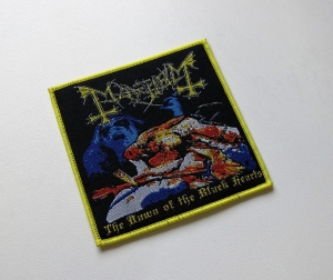 Naszywka MAYHEM - The Dawn Of The Black Hearts [yellow outline]
