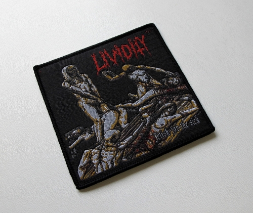 LIVIDITY - Fetish For The Sick [black outline] -- Woven Patch.JPG