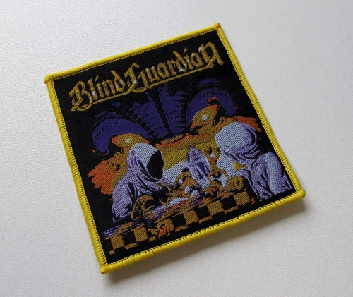 BLIND GUARDIAN - Somewhere Far Beyond [yellow outline] -- Woven Patch.JPG