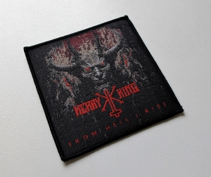 KERRY KING - From Hell I Rise [black outline] -- Woven Patch