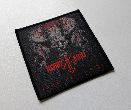 KERRY KING - From Hell I Rise [black outline] -- Woven Patch.JPG