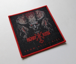 KERRY KING - From Hell I Rise [red outline] -- Woven Patch
