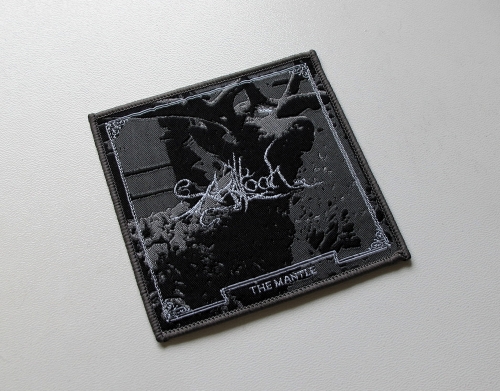 AGALLOCH - The Mantle [grey outline] -- Woven Patch.JPG