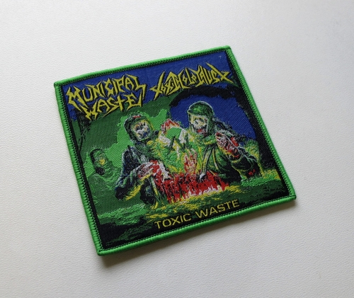 MUNICIPAL WASTE  TOXIC HOLOCAUST - Toxic Waste -- Woven Patch.JPG