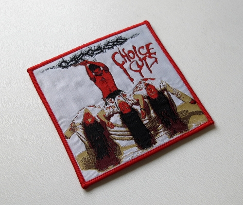 CARCASS - Choice Cuts [red outline] -- Woven Patch.JPG