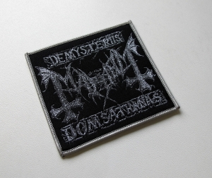 MAYHEM - De Mysteriis Dom Sathanas [grey outline] -- Woven Patch