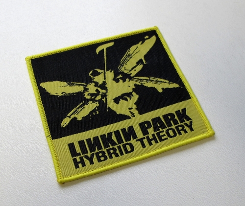 LINKIN PARK - Hybrid Theory [yellow outline] -- Woven Patch.JPG