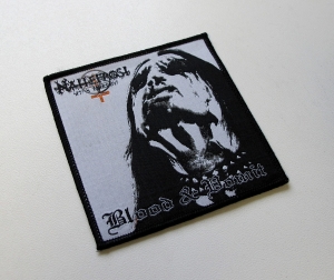 NATTEFROST - Blood And Vomit [black outline] -- Woven Patch