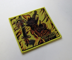 SLAYER - Don't Break The Slayer [yellow outline] -- Woven Patch