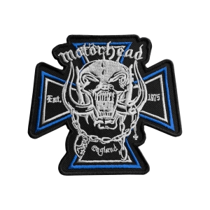 Naszywka MOTORHEAD - CROSS BLUE [termiczna] 
