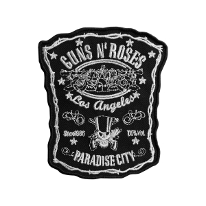 Naszywka GUNS N' ROSES - PARADISE CITY WHITE LABEL [termiczna] 