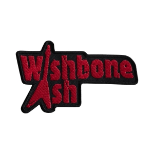 WISHBONE ASH - LOGO RED [iron on] -- Embroidered  Patch
