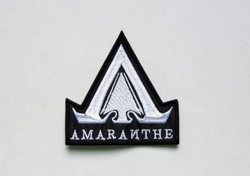 AMARANTHE - Logo [white] -- Embroidered Patch.JPG