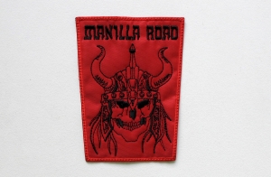 Naszywka Haftowana MANILLA ROAD - Skeleton Warrior [red]