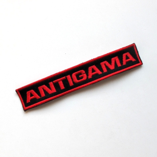 ANTIGAMA [red]  -- Embroidered Patch.JPG