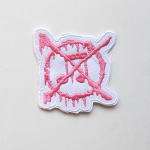 Naszywka ANTI-MUSIC [pink]