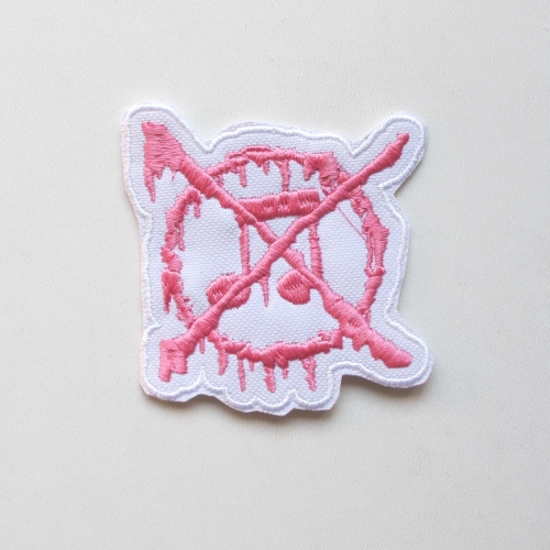 ANTI-MUSIC [pink] -- Embroidered Patch.JPG