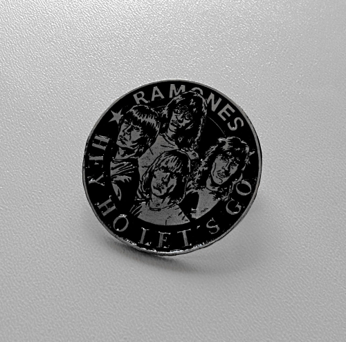 RAMONES - Hey Ho Let's Go! -- Metal Pin.JPG