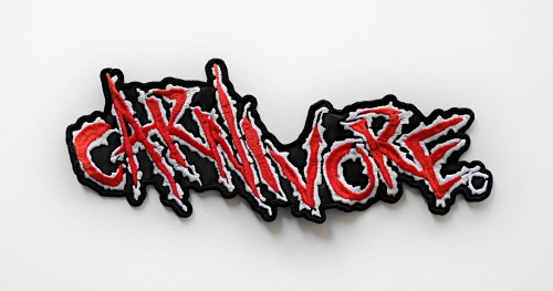 CARNIVORE - Logo [red] -- Embroidered Backpatch.JPG