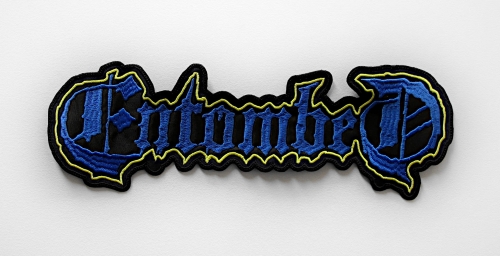 ENTOMBED - Logo [blue] -- Embroidered Backpatch.JPG