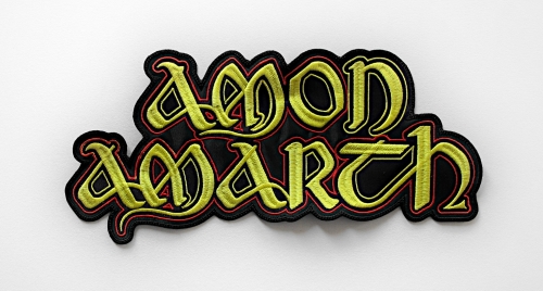 AMON AMARTH - Logo [gold] -- Embroidered Backpatch.JPG