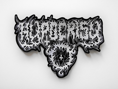 HYPOCRISY - Logo [white] -- Embroidered Backpatch.JPG