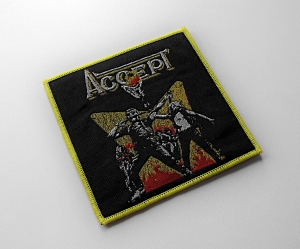 ACCEPT - Flames [yellow] -- Woven Patch