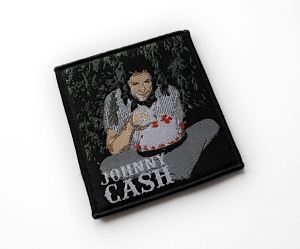 JOHNNY CASH - Cake -- Woven Patch