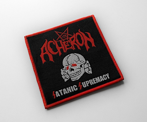 ACHERON - Satanic Supremacy [red] -- Woven Patch.JPG