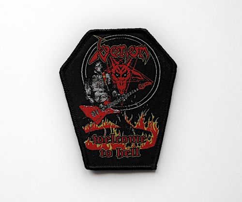 VENOM - Welcome To Hell [black coffin] -- Woven Patch.jpg