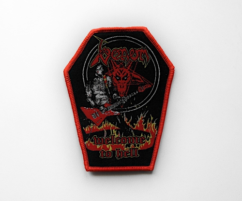 VENOM - Welcome To Hell [red coffin] -- Woven Patch.jpg