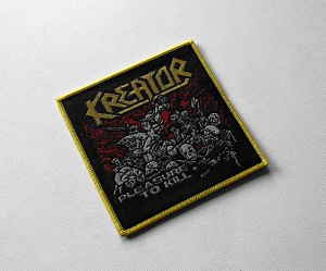 KREATOR - Pleasure To Kill [yellow] -- Woven Patch