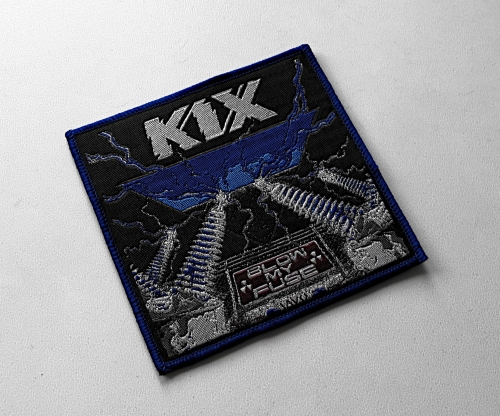 KIX - Blow My Fuse [blue] -- Woven Patch.JPG