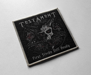 Naszywka TESTAMENT - First Strike Still Deadly [coffee]