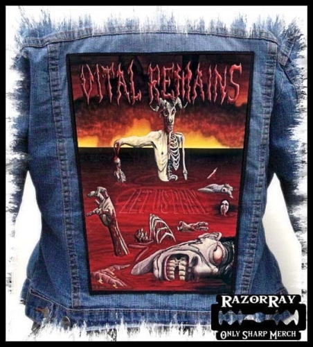 VITAL REMAINS - Let Us Pray -- backpatch back patch.jpg