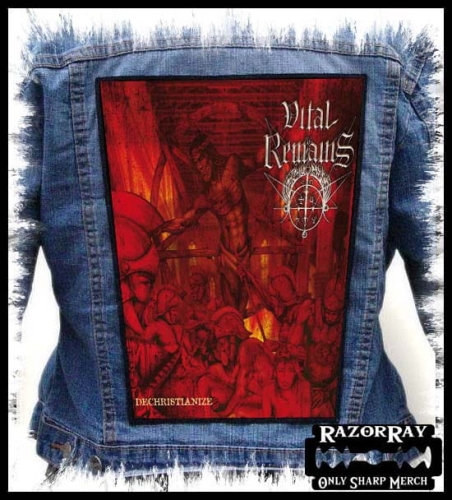 VITAL REMAINS - Dechristianize -- backpatch back patch.jpg