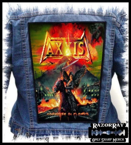 AXXIS - Paradise in Flames -- backpatch back patch.jpg