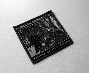 SATANIC WARMASTER - Carelian Satanist Madness [grey] -- Woven Patch