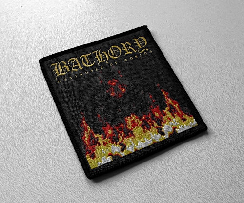 BATHORY - Destroyer Of World's [black] -- Woven Patch.jpg