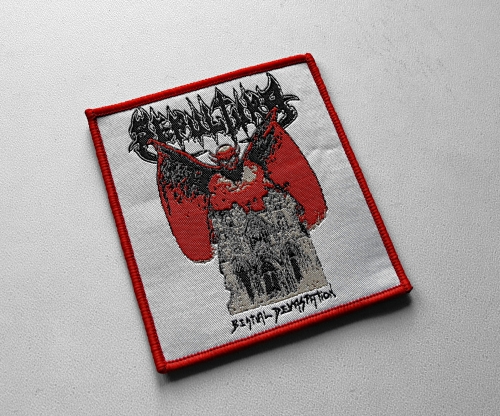 SEPULTURA - Bestial Devastation [red] -- Woven Patch.jpg