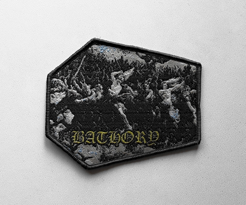 BATHORY - Blood Fire Death [grey] -- Woven Patch.JPG