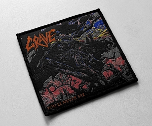 GRAVE - You'll Never See... [black] -- Woven Patch