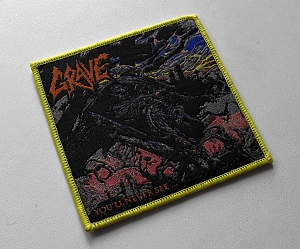 GRAVE - You'll Never See... [yellow] -- Woven Patch