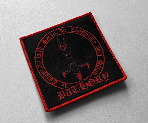 BATHORY - In Conspiracy With Satan #2 [red] -- Woven Patch.jpg