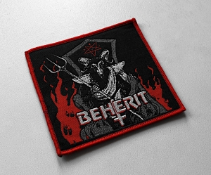 BEHERIT - Satan's Realm [red] -- Woven Patch